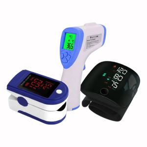 3in1 Wrist BloodPressure Monitor FLK-W01 + Infrared Thermometer + Portable Pulse Oximeter Fingertip