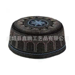 peci assagofah sholat/songkok bordir/kopiah bordir/topi sholat pria model terbaru K-02