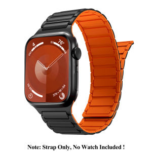 For Apple Watch Ultra 2 Magnetic Loop Strap 49mm 42mm 38mm Women Men 44mm 40mm iWatch Silicone Two-Tone Sport Band 45mm 41mm for Apple Watch Series 12 11 10 9 8 7 6 5 4 3 2 1 SE SE2