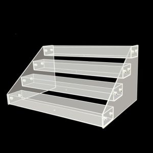 BEBA 3/4/5 Tier Collection Display Stand Acrylic Clear Plastic Perfume Skincare Organizers Decoration Stable Makeup Shelves Countertop