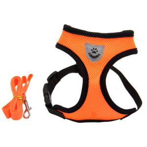 Bộ dây dắt Chó Mèo kèm yếm bằng vải lưới thoáng mát - Love Pets Shop