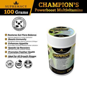 Supremacy Rooster Supplements 4-in-1 Performance Formula – Protein Energy Gut & Bone Support