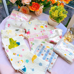 Khăn Xô Sữa Cho Bé Họa Tiết Xinh Xắn Đáng Yêu Siêu Thấm Hút An Toàn Không Bụi Vải Tính Kháng Khuẩn Cao Dùng Làm Khăn Mặt Khăn Lau Cho Bé