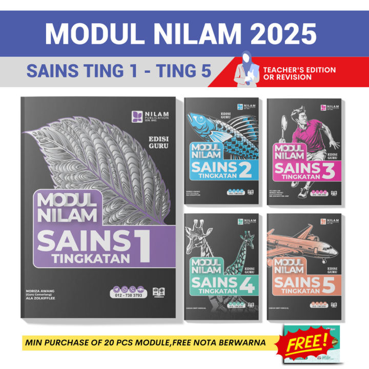 NILAM *EDISI GURU* Modul Sains Tingkatan 1 2 3 4 5 (2025) Dwibahasa ...