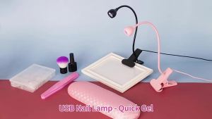 Nail Dryer Light UV Nail lamp 395nm Wavelength Clip-on DeskUSB For Gel Nails ongle Manicure Salon Tools