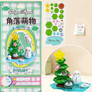 SWEET Reusable 3D Crystal Stackable Stickers Funny Multifunctional DIY Decals Handmade Self-Adhesive Cartoon Embossed Decals Kids Crafts