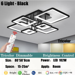 High quality LED Ceiling Lights Modern Tricolor Dimmable With Remote Control Energy Save LED Ceiling Lamp Living Room Light Bedroom Light