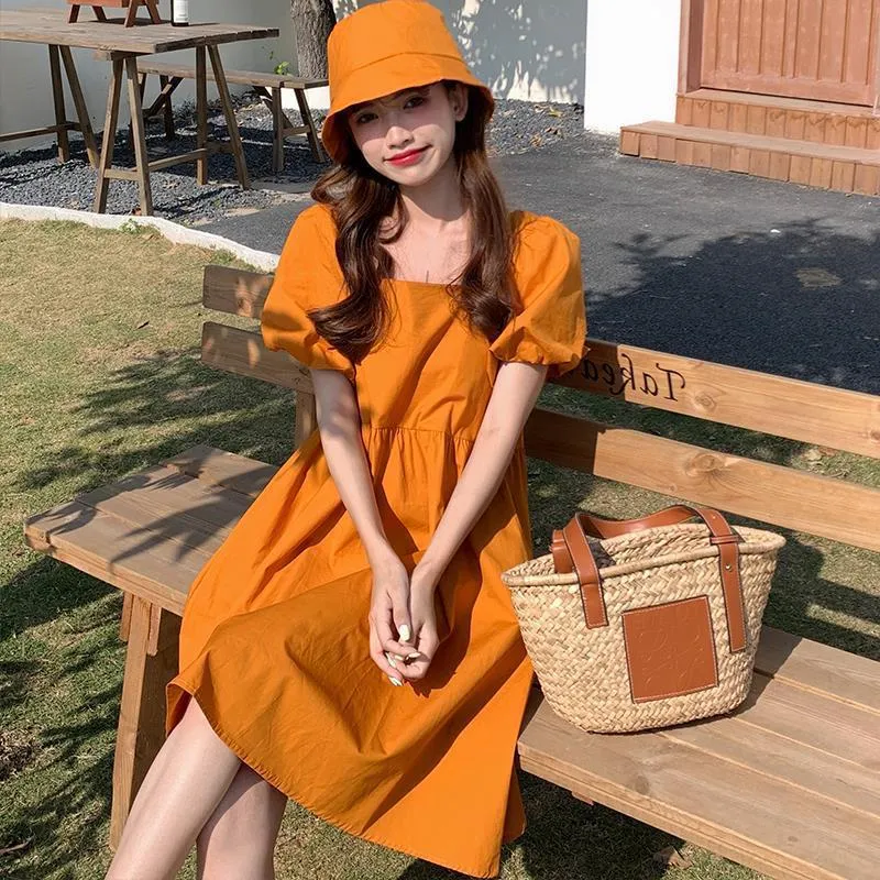 Aesthetic Orange Sun Dresses 2+ Million Beautiful Woman Summer