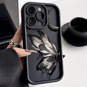 Phone Case Painting butterfly For iphone 11 12 13 14 15 Pro Max Casing silicone xr xs Max 7 8 Plus 11Pro 13Plus