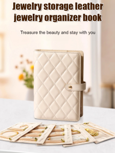 กระเป๋าเก็บเครื่องประดับความจุขนาดใหญ่หรูหราน้ำหนักเบา ปกหนัง กระเป๋าเก็บต่างหู