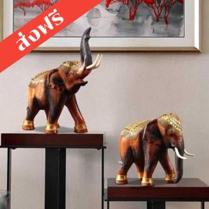 ส่งฟรี ช้างชูงวง ช้างเดินเส้น ช้างแกะสลัก ช้างไม้ ช้างแก้บน ช้างไม้ ช้างน้อย ช้างมงคล เสริมฮวงจุ้ย ค้าขาย ร่ำรวย ของตกแต่ง Monster2 shop