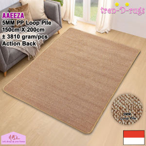 Tren-D-rugs Karpet polypropylene permadani bulu alas lantai ruang tamu kamar tidur modern minimalis halus polos murah - NMs