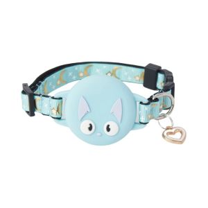 STYLETENK Multicolor Luminous Location Collar Two Size Cartoon Pattern Dog Collar Funny Prevent Getting Lost Pet Collar For AirTag