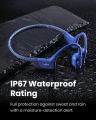 Shokz S803 OpenRun Bone Conduction Bluetooth Wireless Sports Headphones (Formerly AfterShokz Aeropex)-Blue. 