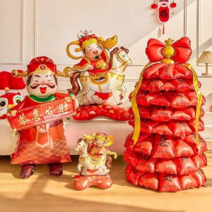 MKEB Horse Year Year Balloon Aluminum Film DIY Decoration Props Fashion Standing Inflatable Balloon Year