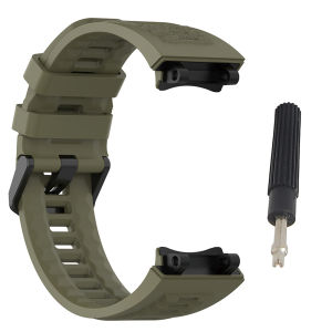 Flexible Silicone Sport Watch Band for Amazfit T-Rex 2 Waterproof Fitness Tracker Strap with Adjustment Tools