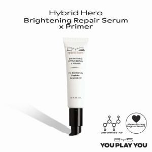 BYS Hybrid Hero Brightening Serum Primer | Niacinamide Ceramide NP | Hydrating Makeup Primer | Lightweight Moisturizing Base | Pore Minimizing Smoothing | Skin Barrier Repair Glow Boost