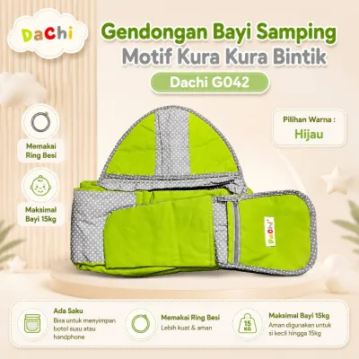 Gendongan Bayi Samping Motif Kura Kura Kombinasi Bintik Dachi G042