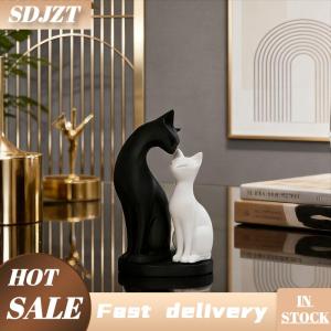 SDJZT Mèo Bức Tượng Nhỏ Mô Phỏng Nhựa Mèo Tủ Lạnh Sticker Chất Liệu Thu Nhỏ Phim Hoạt Hình Xe Mèo Trang Trí Trẻ Em Đồ Chơi