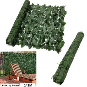 Artificial Ivy Privacy Fence Screen Inch Artificial Faux Ivy Hedge Expandable Faux Privacy Fence with Zip Ties Decoration for Wall Screen Outdoor Garden Wedding Decor