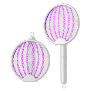 4-in-1 Portable Rechargeable Electric Mosquito Killer Swatter Racket 3000V High Voltage 8 Mosquito Trap Lamp