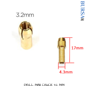 BRASS COLLET KUNINGAN MINI GRINDER DRILL BOR CHUCK 0.5 MM - 3.2MM