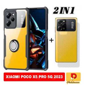 PROMO PAKET 2 IN 1 CASE XIAOMI POCO X5 PRO 5G / POCO X5 5G / POCO M5S 2022 SOFCASE SUPER SLIM EXCELLENT CINCIN RINKG