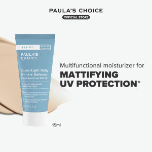 Paulas Choice Resist Super Light Daily Wrinkle Defense SPF 30 Tinted Sunscreen - Soft-Matte Finish Mineral Sunscreen UVA & UVB Protection
