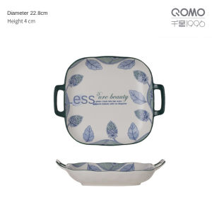 QOMO Pure Beauty 2 Handles Ceramic Bowls and Plates  双耳 陶瓷碗盘 - 初见系列