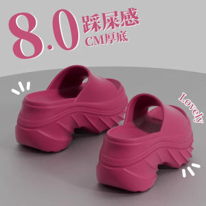 Free Shipping WomenS Sandals 2026 New Style Suitable For Outdoor Wear With A 9Cm Heel For Added Height Thick Sole Made Of EVA Material And Designed For Indoor And Home Use