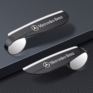 Car rearview mirror carbon fiber rain eyebrow rain shield multifunctional 2-in-1 rearview mirror blind spot mirror suitable for Mercedes Benz CLS CLA GL R SLK AMG A B C S class W210 W176 W203 W220 cars