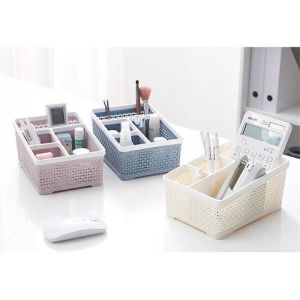 Khay tiện ích 4 ngăn TO 5688 giá kệ đựng mỹ phẩm khay đựng điều khiển để bàn nhiều ngăn đa năng