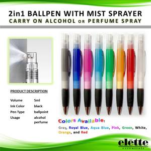 2in1 High Quality Ballpen with Mist Sprayer (10pcs per set)