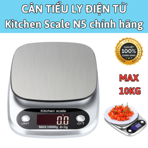 Cân Tiểu Ly Điện Tử Siêu Chính Xác Cân tiểu ly điện tử nhà bếp Kitchen Scale N5 chính hãng - Dải 1g - 10Kg.