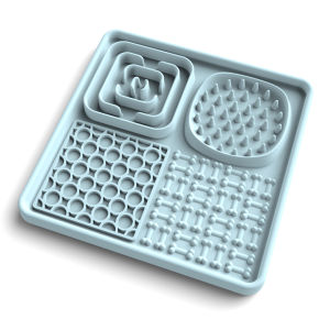 แผ่นรองเลียสำหรับสัตว์เลี้ยงชามใส่อาหารฝึกอาหารช้าอาหารช้าแมวและซิลิโคนของสุนัข