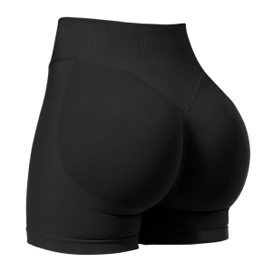 Yoga Shorts For Women High Waist Butt Lift Plus Size Spandex With Padding Seamless Slim Fit Leggings Shorts Simple Design Stretchy Quick Dry Breathable Yoga Pilates Cycling Running Workout Shorts