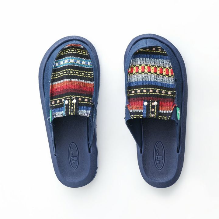 Sanuk Printed Color Design Half Shoes OldStyle Fashion Comfortable