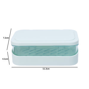 【On Sale】Soap Box Creative Drain with Lid Flip Top Drain Soap Dish with Lid