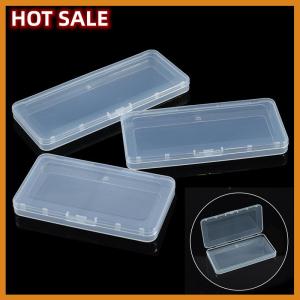 🔥🔥🔥dingdaocunz Mini Plastic Box Rectangular Box Translucent Box Packing Box Storage Box Dustproof Solid Strong Jewelry Storage Case Container