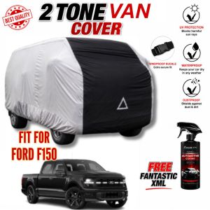 2-Tone Heavy Duty Van Cover for Ford F150 Waterproof UV Protection Outdoor Cover Windproof Buckle with FANTASTIC XML