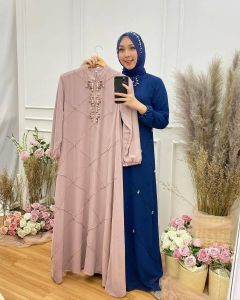 [COD] GAMIS CERUTY COMBINASI APLIKASI PAYET PREMIUM SUPER MEWAH-GAMIS CERUTY TERBARU