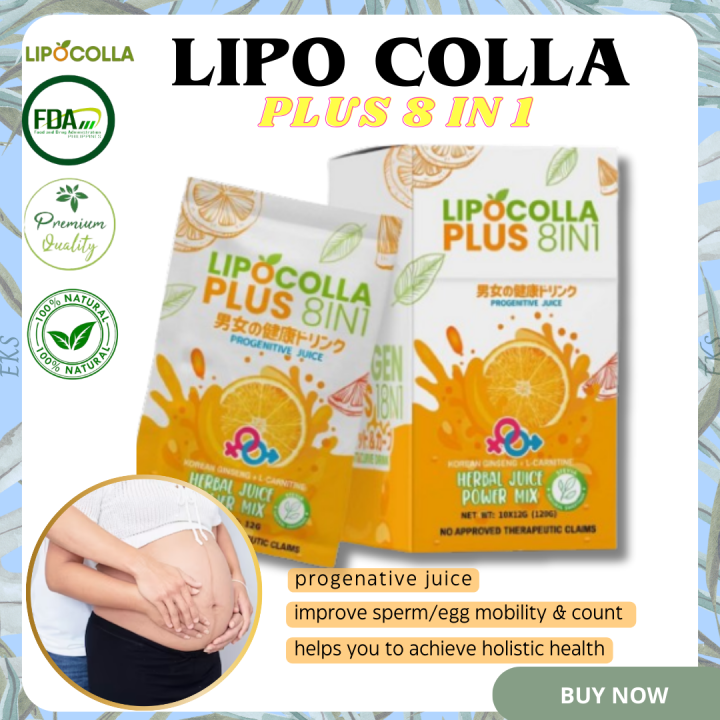 Lipo Colla Plus Slimming 8 in 1 Immunity-Boosting Juice L-Carnitine ...
