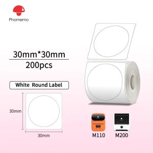Round Thermal Label Sticker For Phomemo M110/M120/M220/M221/M200 Printer