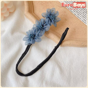 E.B. Ladies Sweet Fashion Pearl Flower Coil Simple and Generous High-end Hairpin Semi-round Ball Head