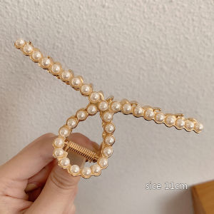 YIN WEI French pearl hairpin large plate hair clip temperament bath hair hairpin headdress