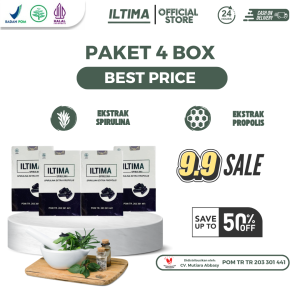 ILTIMA Obat Ginjal Herbal dan Sakit Pinggang Paket 4 Box