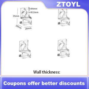【ZTOYL】 4pcs 6mm 8mm 10mm Fish Tank Acrylic Clip Aquarium nắp che hỗ trợ chủ Bracket Kẹp đứng Aquarium cung cấp
