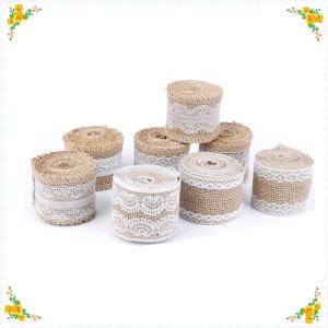 🔥【Special price】🔥🔥[ FLASH SALE ] 2Meter/Roll Jute Burlap Hessian Lace Ribbon White Lace Trim Edge Party Decor