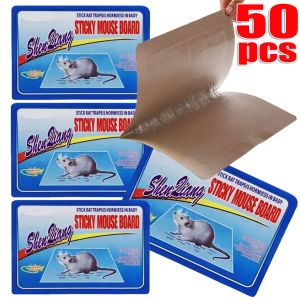50ชิ้น กาวดักหนูแบบติดแน่นพิเศษ / กับดักหนู / กาวดักหนู / กระดานกาวดักหนู / กระดานกาวดักหนูเหนียว Rodent Expert