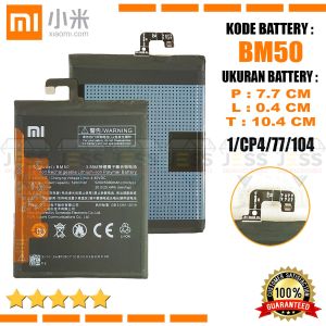 Baterai Battery Original Xiaomi BM-50 BM50 For type Mi max 2 - MDE40 - Mi max2 Dual - MDT40